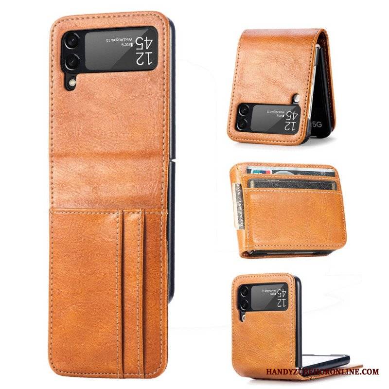 Etui do Samsung Galaxy Z Flip 3 5G Portfel Etui Folio Stylowy Skórzany Portfel