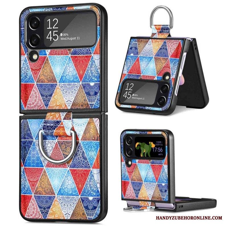 Etui do Samsung Galaxy Z Flip 4 Etui Folio Fantazja Z Pierścionkiem Caseneo