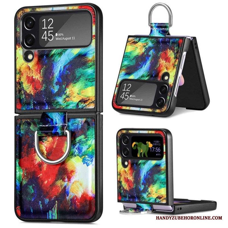 Etui do Samsung Galaxy Z Flip 4 Etui Folio Fantazja Z Pierścionkiem Caseneo