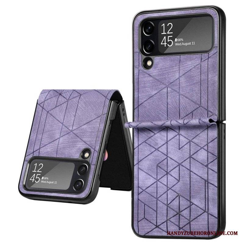 Etui do Samsung Galaxy Z Flip 4 Etui Folio Linie Geometryczne