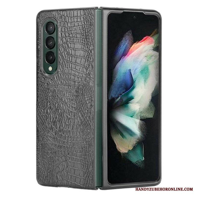 Etui do Samsung Galaxy Z Fold 3 5G Sztuczna Skóra Krokodyla