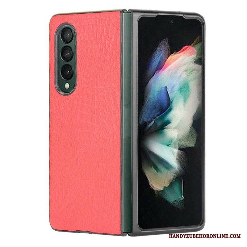 Etui do Samsung Galaxy Z Fold 3 5G Sztuczna Skóra Krokodyla