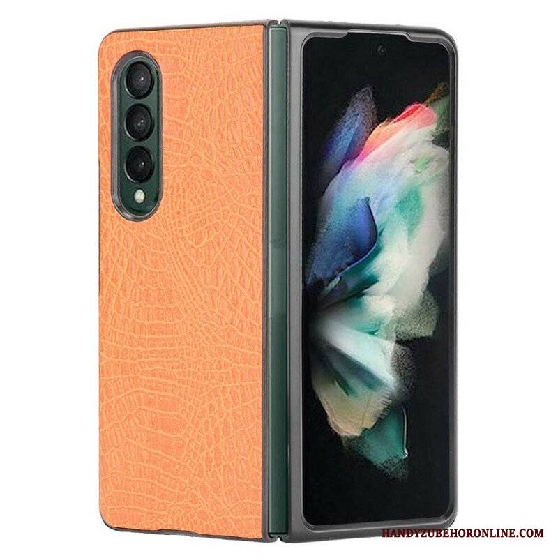 Etui do Samsung Galaxy Z Fold 3 5G Sztuczna Skóra Krokodyla