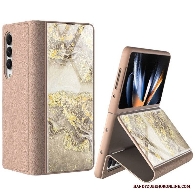 Etui do Samsung Galaxy Z Fold 4 Marmurowe Fale Gkk