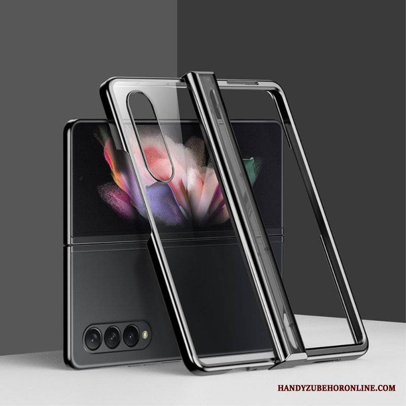 Etui do Samsung Galaxy Z Fold 4 Przezroczysty Metaliczny Zawias