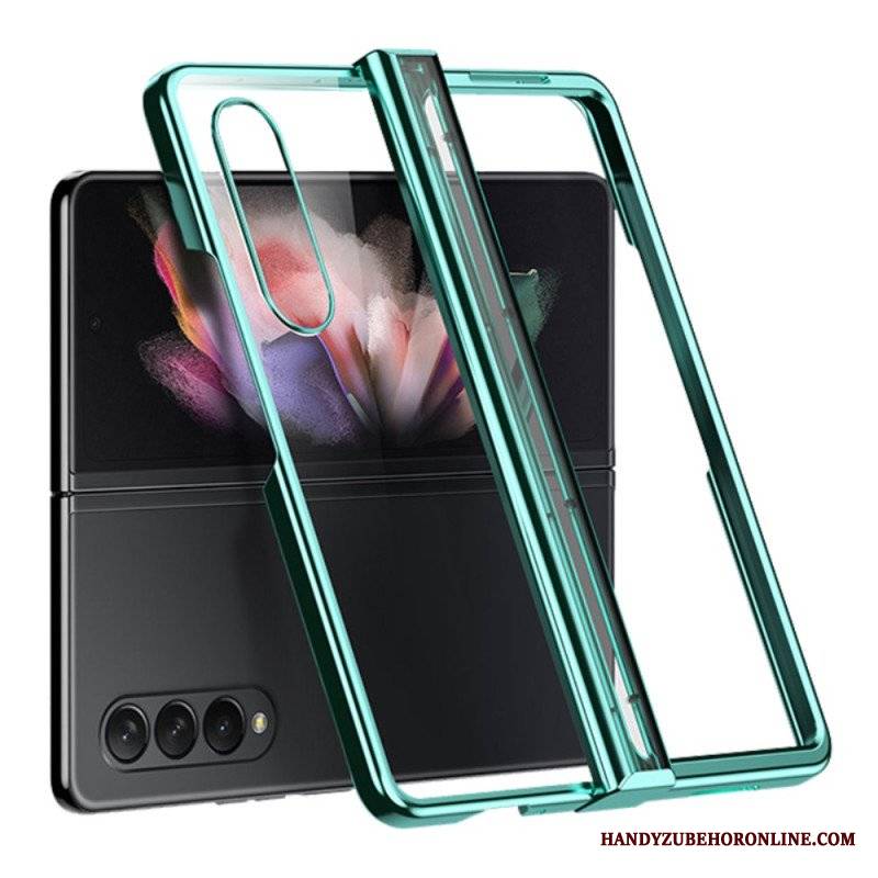 Etui do Samsung Galaxy Z Fold 4 Przezroczysty Metaliczny Zawias