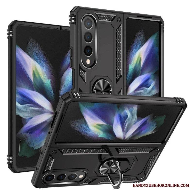 Etui do Samsung Galaxy Z Fold 4 Stopień Wojskowy Z Pierścieniem