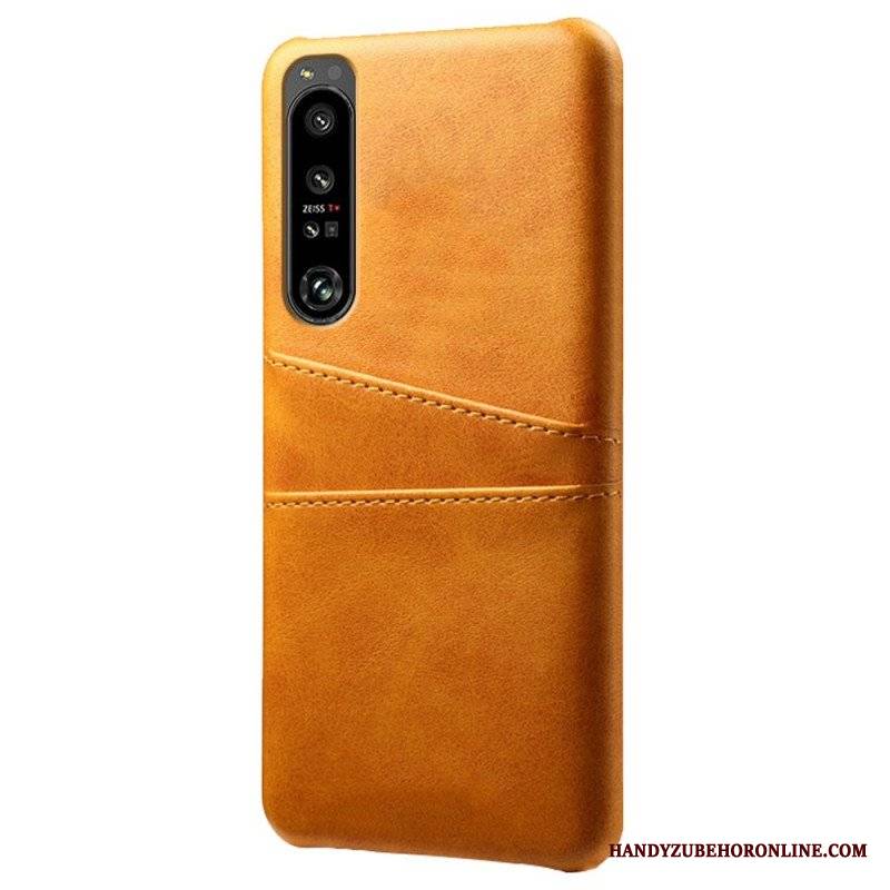 Etui do Sony Xperia 1 IV Etui Na Karty Z Efektem Skóry