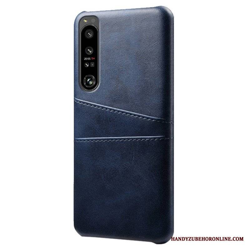 Etui do Sony Xperia 1 IV Etui Na Karty Z Efektem Skóry