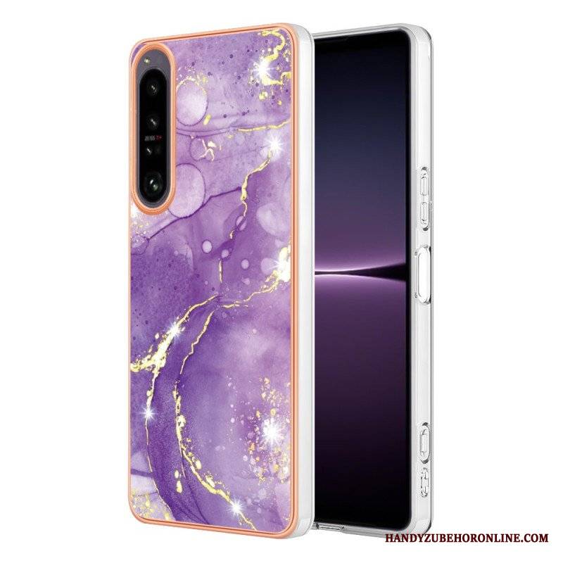 Etui do Sony Xperia 1 IV Kolorowy Marmur