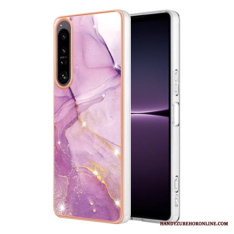 Etui do Sony Xperia 1 IV Kolorowy Marmur