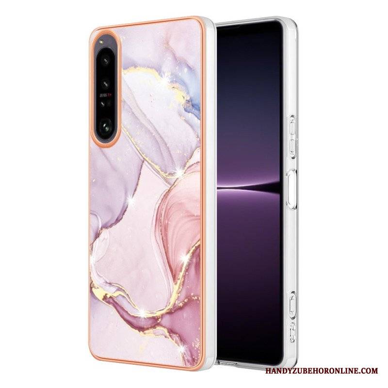 Etui do Sony Xperia 1 IV Kolorowy Marmur