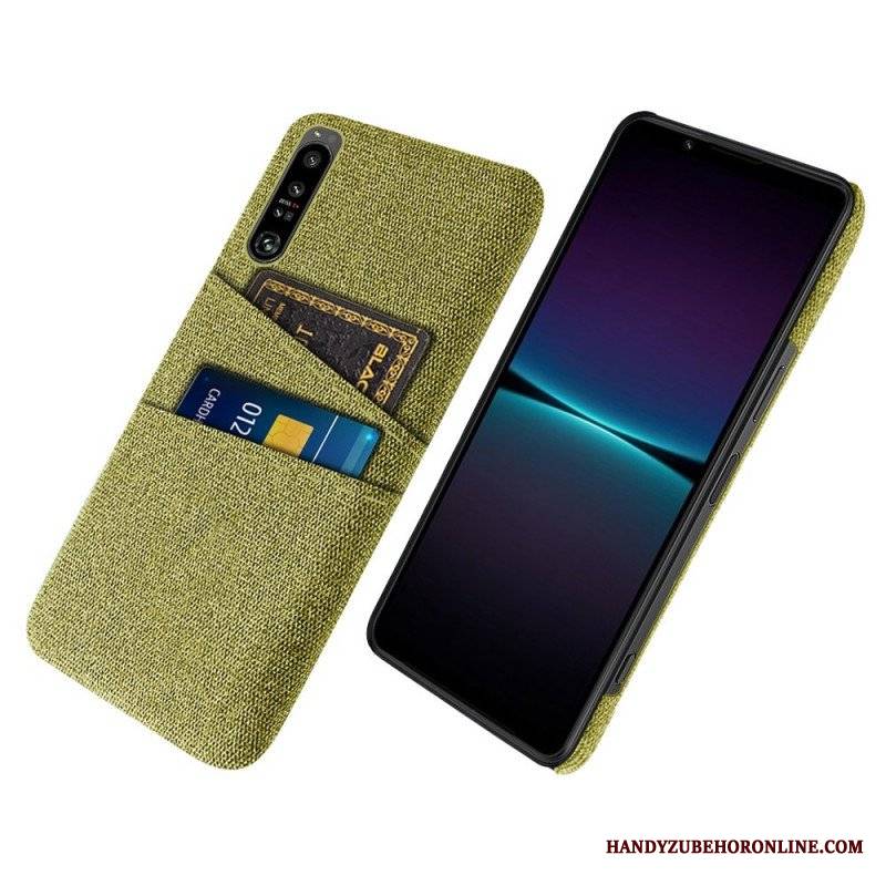 Etui do Sony Xperia 1 IV Tkanina Na Karty