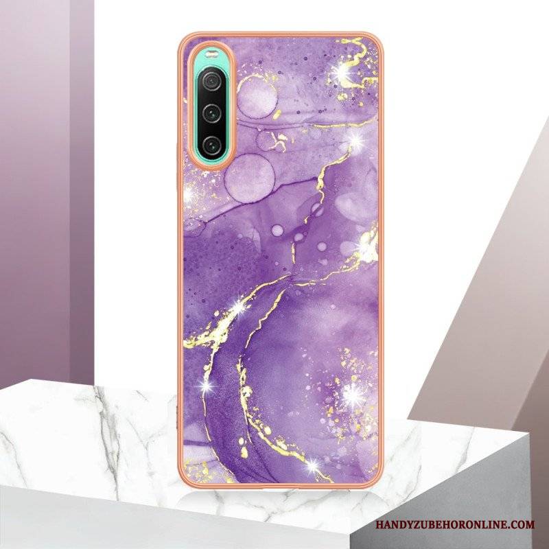 Etui do Sony Xperia 10 IV Kolorowy Marmur