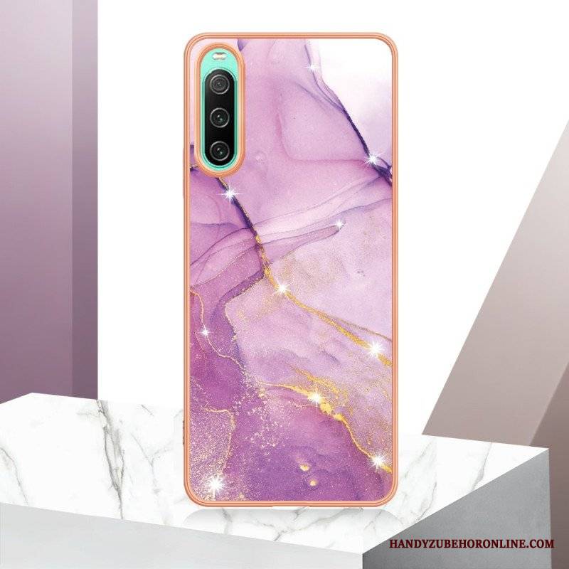 Etui do Sony Xperia 10 IV Kolorowy Marmur