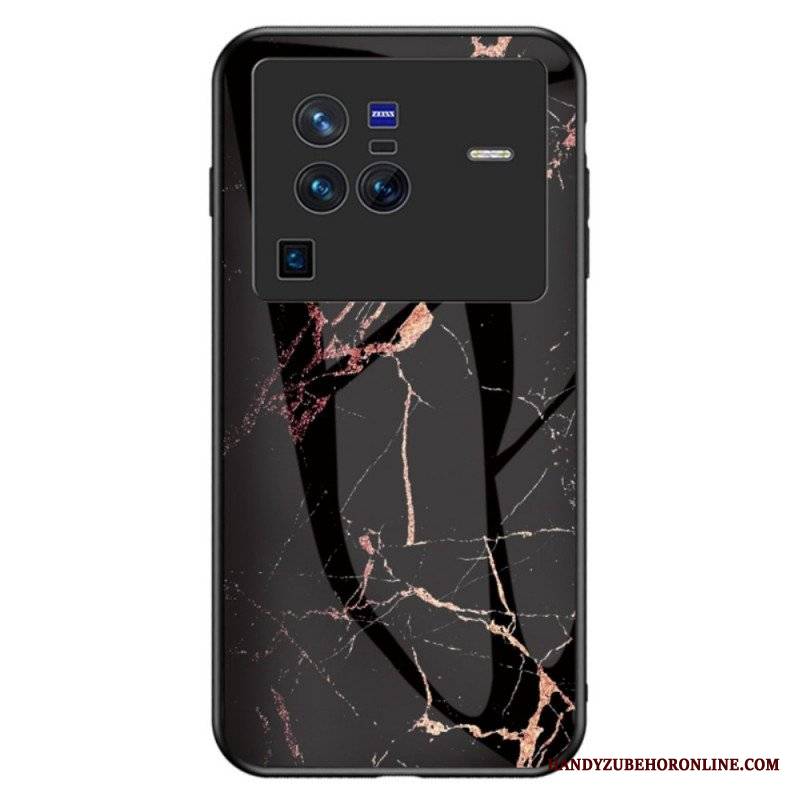 Etui do Vivo X80 Pro Marmurowe Szkło Hartowane