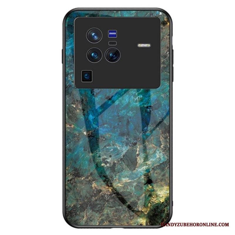 Etui do Vivo X80 Pro Marmurowe Szkło Hartowane