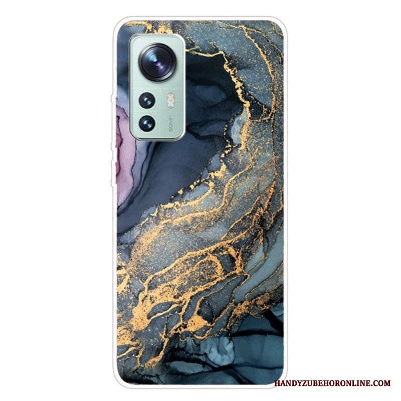 Etui do Xiaomi 12 Pro Akwarela Z Marmuru Silikonowego