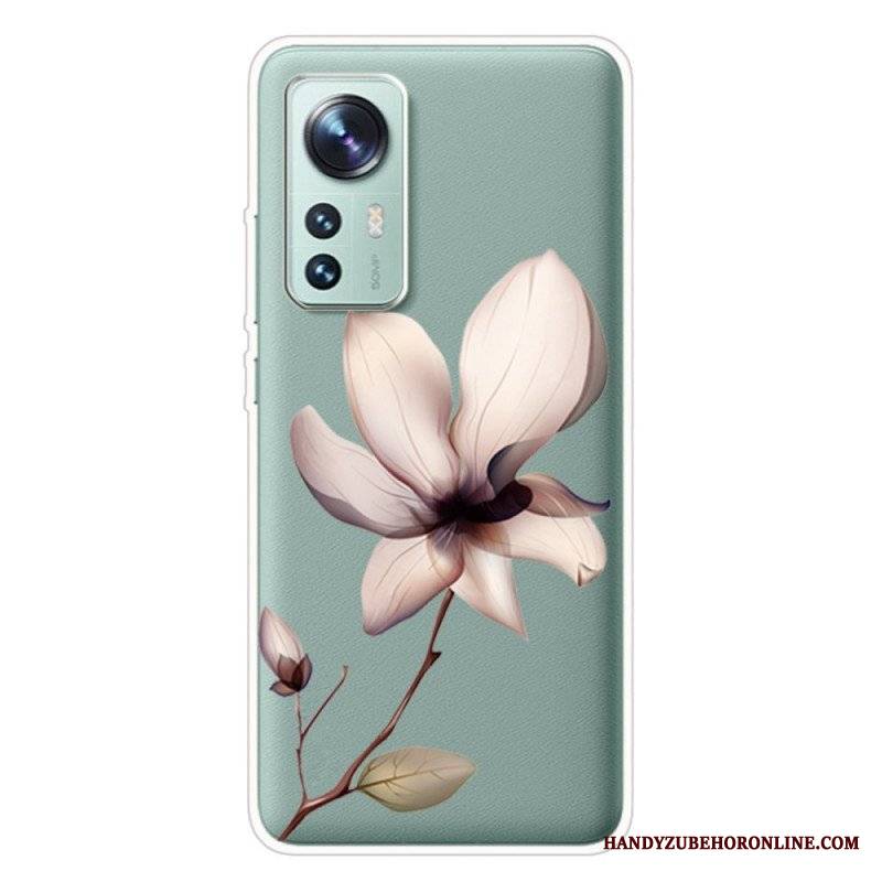 Etui do Xiaomi 12 Pro Silikonowy Kwiat