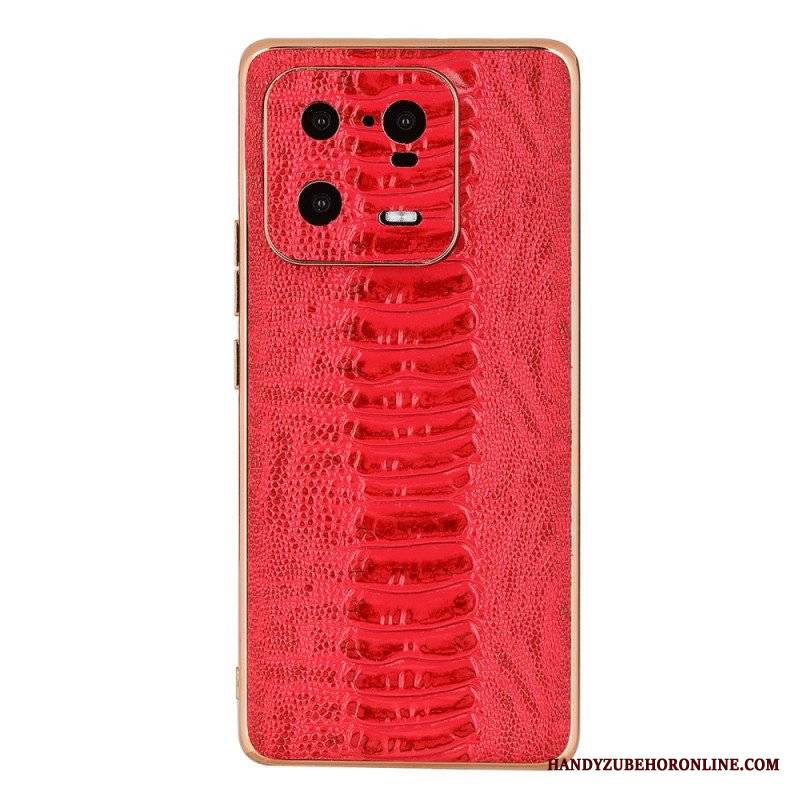 Etui do Xiaomi 13 Pro Skóra Naturalna W Stylu Krokodyla