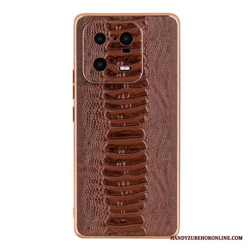 Etui do Xiaomi 13 Pro Skóra Naturalna W Stylu Krokodyla