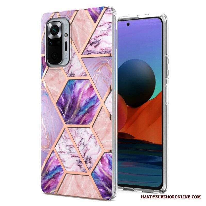 Etui do Xiaomi Redmi Note 10 Pro Marmur O Intensywnej Geometrii