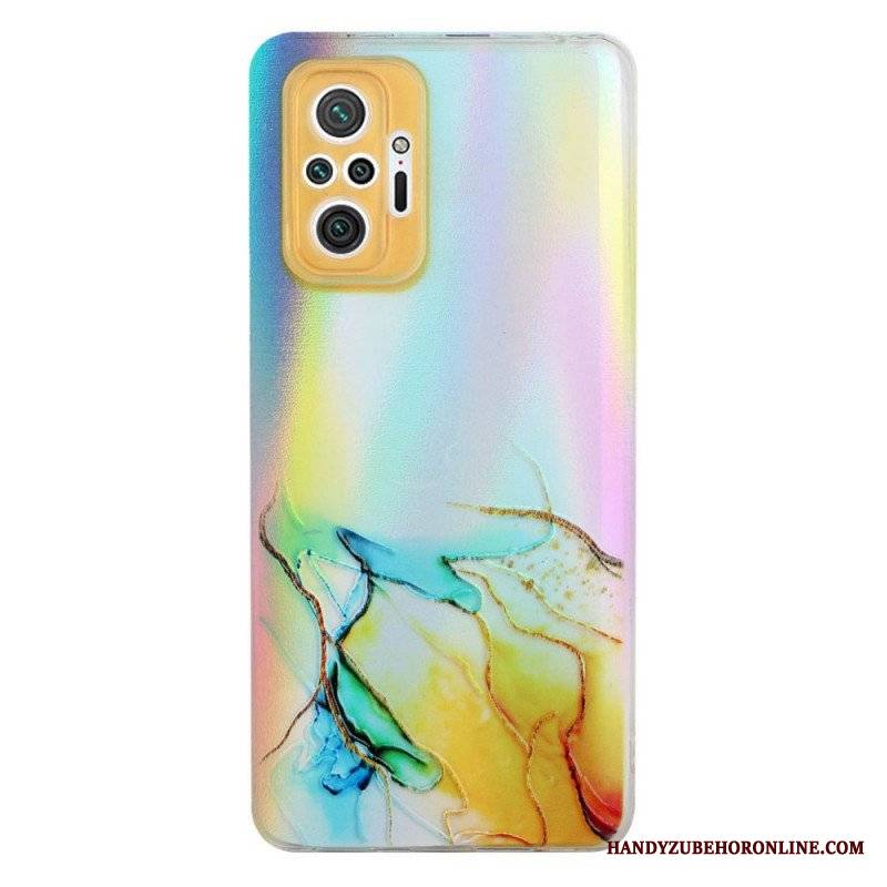 Etui do Xiaomi Redmi Note 10 Pro Marmur Z Efektem Lasera