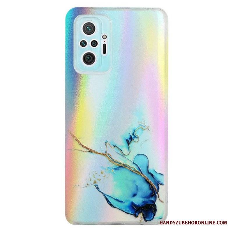 Etui do Xiaomi Redmi Note 10 Pro Marmur Z Efektem Lasera