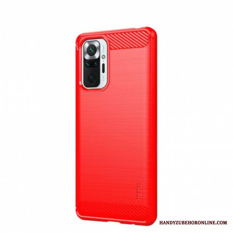 Etui do Xiaomi Redmi Note 10 Pro Szczotkowane Włókno Węglowe Mofi