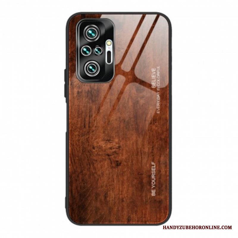 Etui do Xiaomi Redmi Note 10 Pro Szkło Hartowane W Stylu Drewna