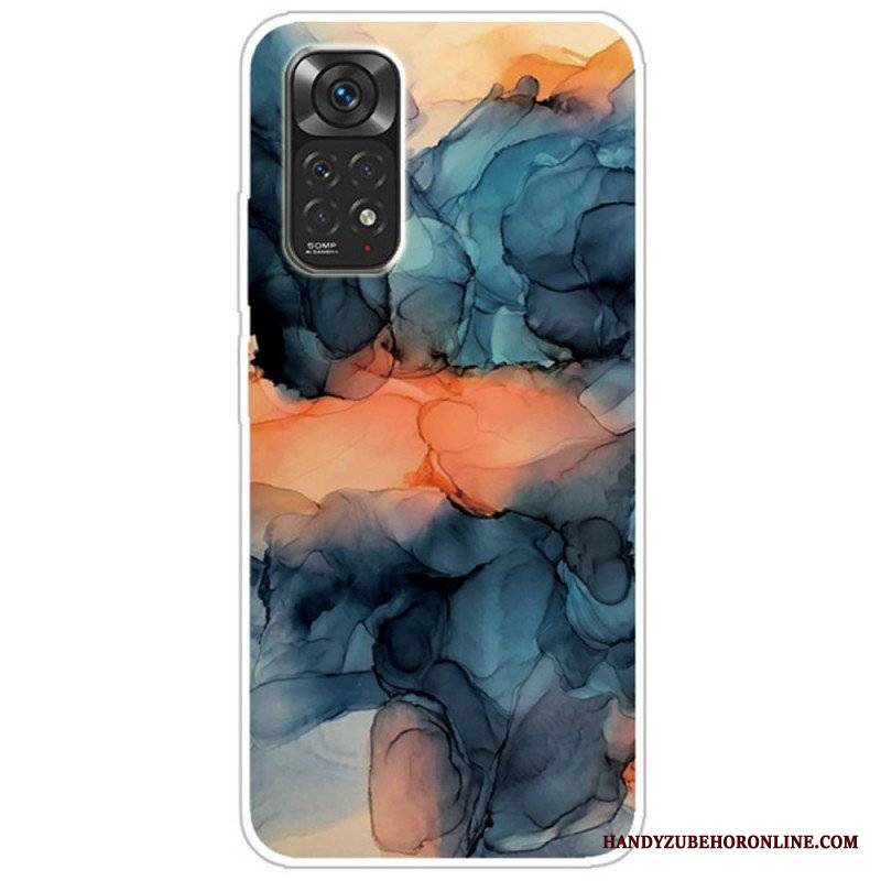 Etui do Xiaomi Redmi Note 11 / 11S Akwarela Marmuru