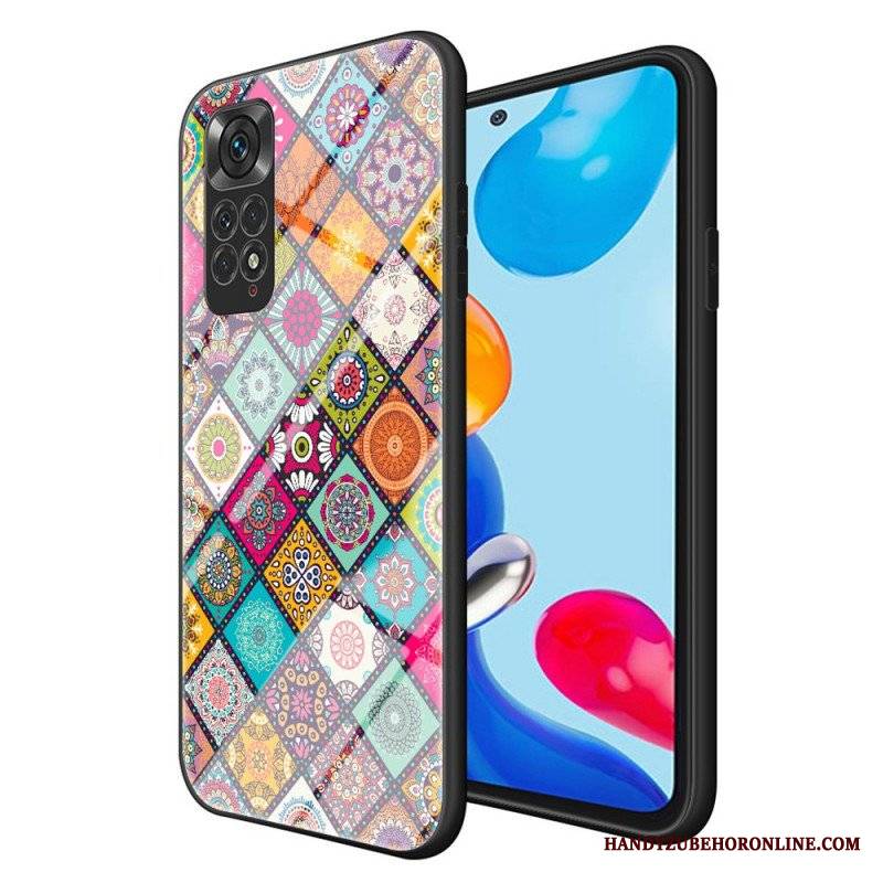 Etui do Xiaomi Redmi Note 11 / 11S Patchworkowy Uchwyt Magnetyczny