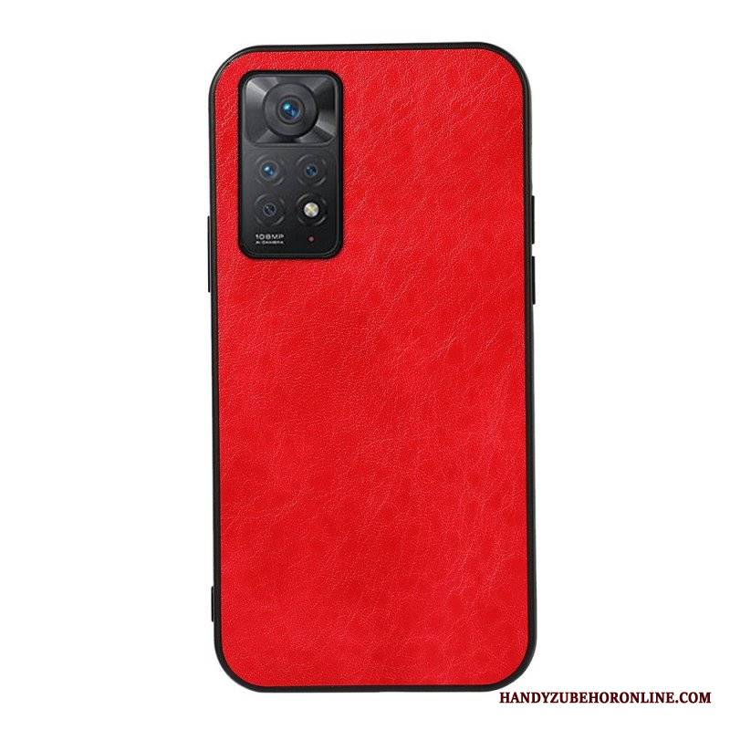 Etui do Xiaomi Redmi Note 11 Pro / 11 Pro 5G Teksturowana Sztuczna Skóra