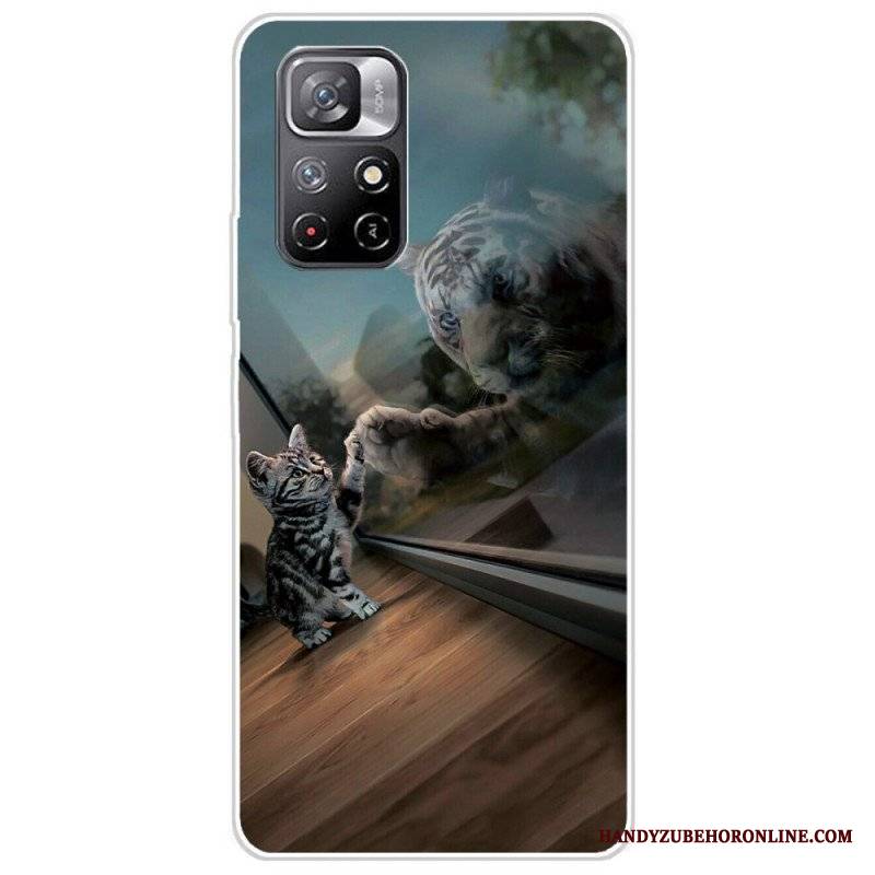 Etui do Xiaomi Redmi Note 11 Pro Plus 5G Silikon Feline Dream