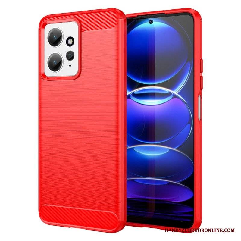 Etui do Xiaomi Redmi Note 12 4G Szczotkowane Włókno Węglowe