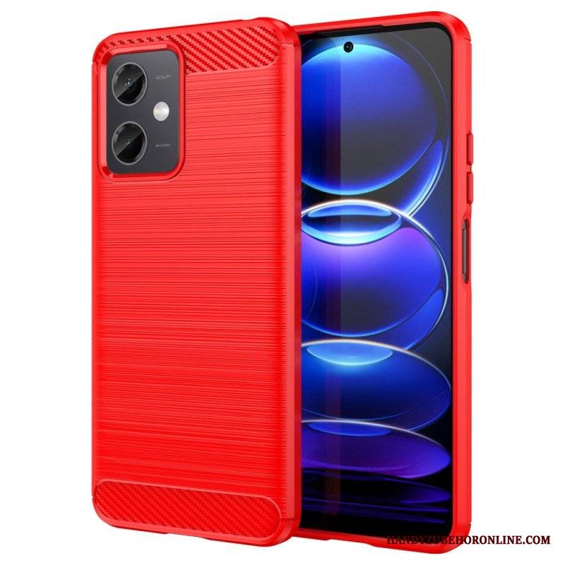 Etui do Xiaomi Redmi Note 12 5G Szczotkowane Włókno Węglowe