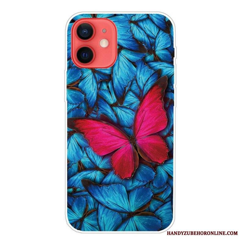 Etui do iPhone 13 Mini Elastyczne Motyle