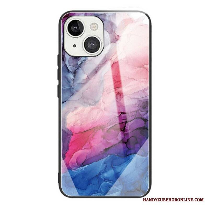 Etui do iPhone 13 Mini Marmurowe Szkło Hartowane