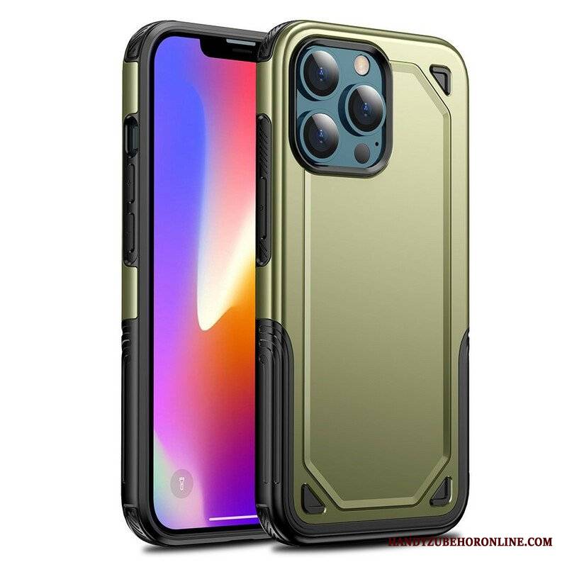 Etui do iPhone 13 Pro Efekt Metalicznego Pancerza