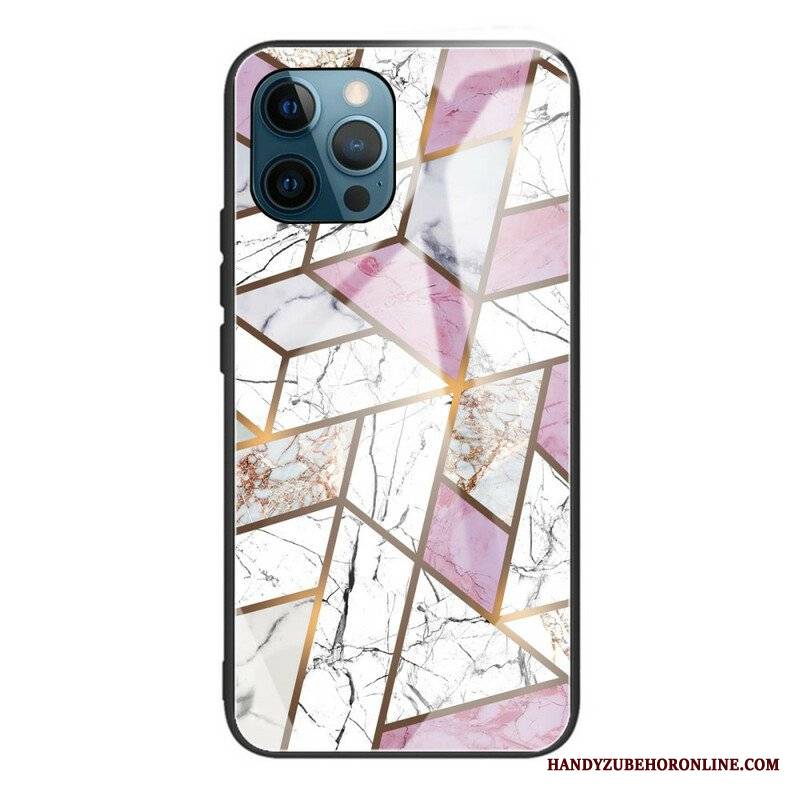 Etui do iPhone 13 Pro Geometria Marmurowe Szkło Hartowane