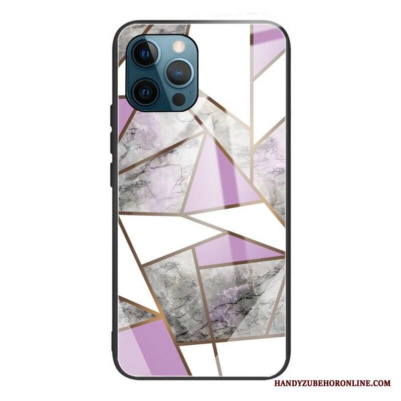 Etui do iPhone 13 Pro Geometria Marmurowe Szkło Hartowane