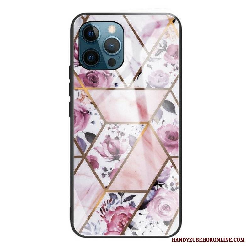 Etui do iPhone 13 Pro Geometria Marmurowe Szkło Hartowane