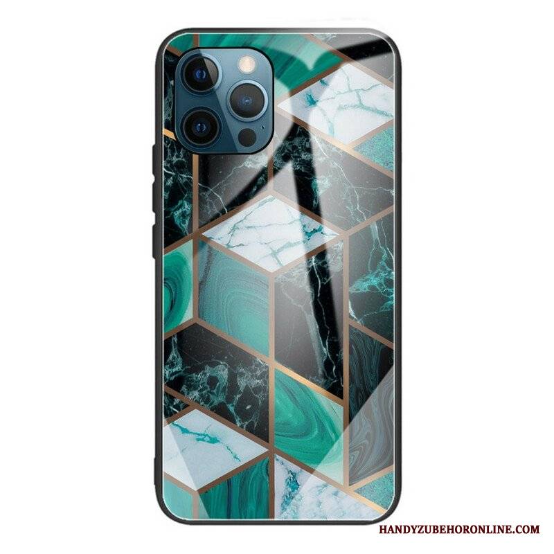 Etui do iPhone 13 Pro Geometria Marmurowe Szkło Hartowane