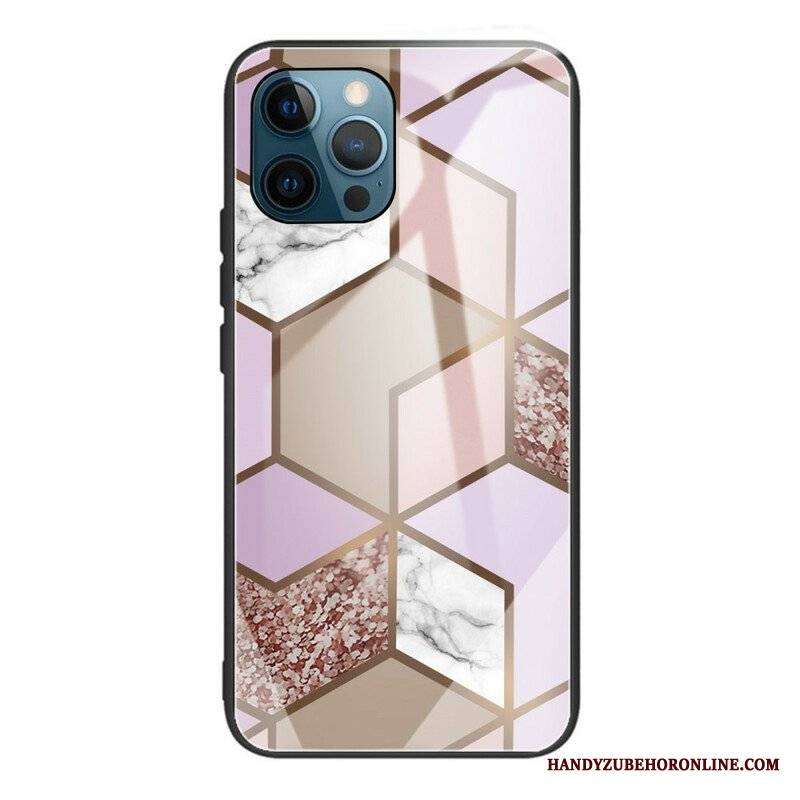 Etui do iPhone 13 Pro Geometria Marmurowe Szkło Hartowane