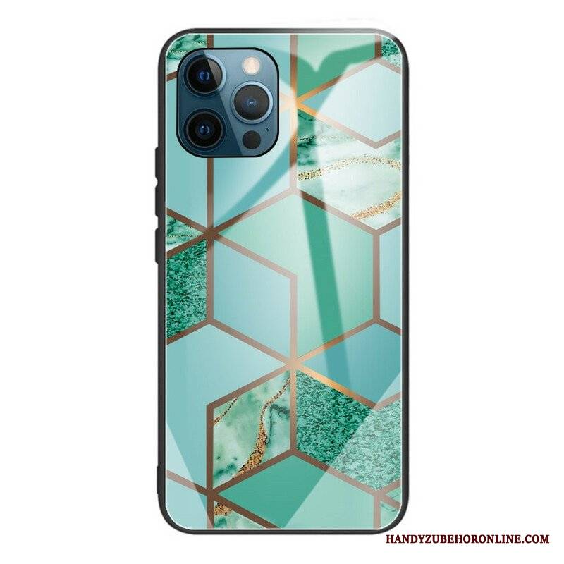 Etui do iPhone 13 Pro Geometria Marmurowe Szkło Hartowane