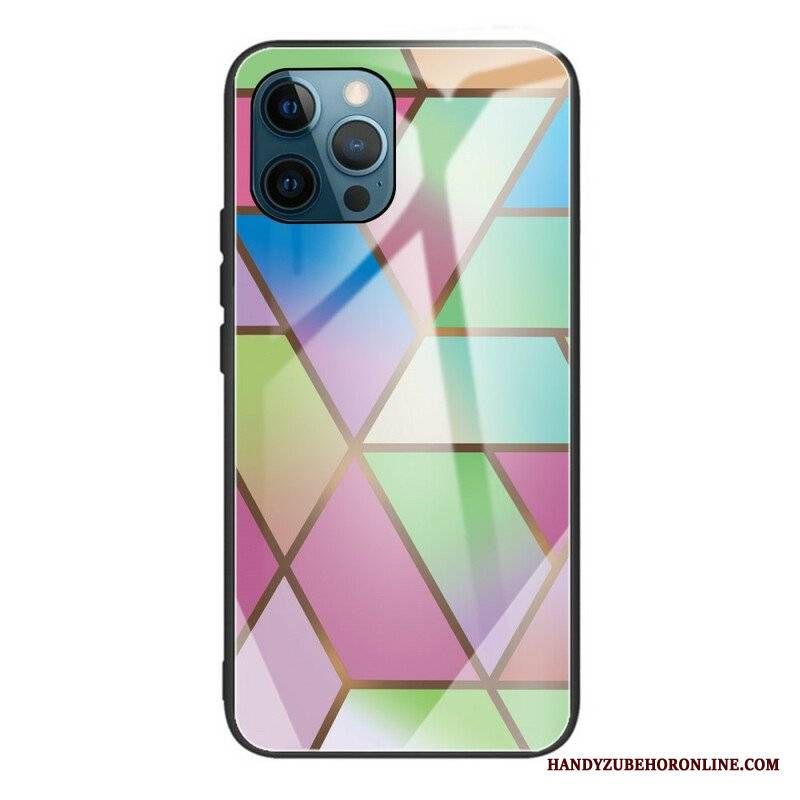 Etui do iPhone 13 Pro Geometria Marmurowe Szkło Hartowane