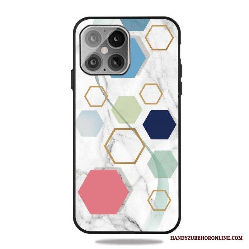 Etui do iPhone 13 Pro Geometria Marmuru