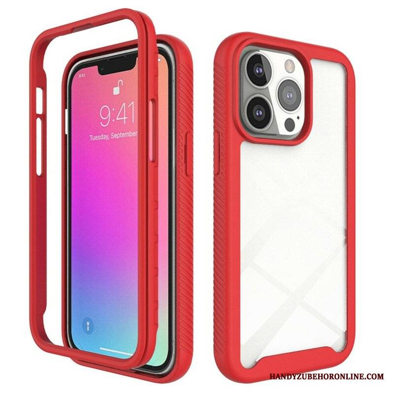 Etui do iPhone 13 Pro Hybrydowe Silikonowe Krawędzie