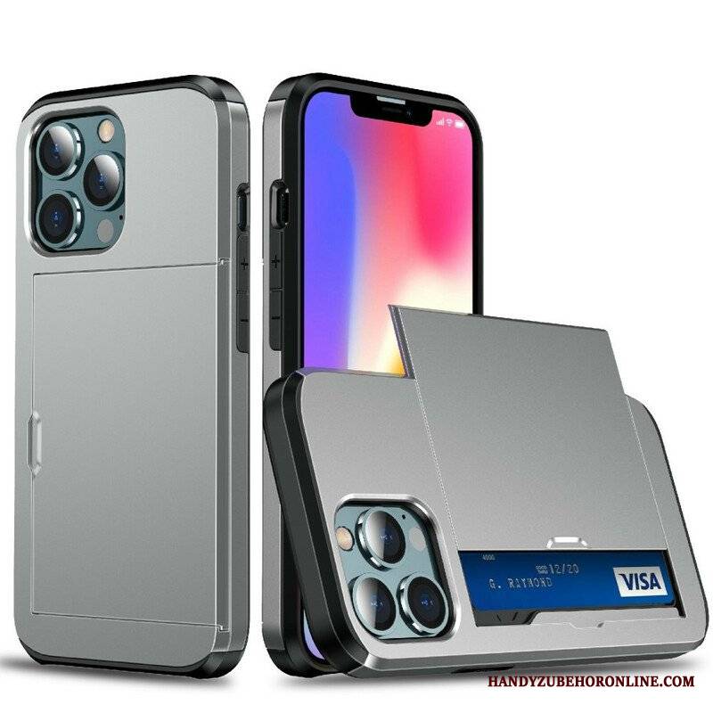 Etui do iPhone 13 Pro Max Posiadacz Karty Z Zamkiem Błyskawicznym