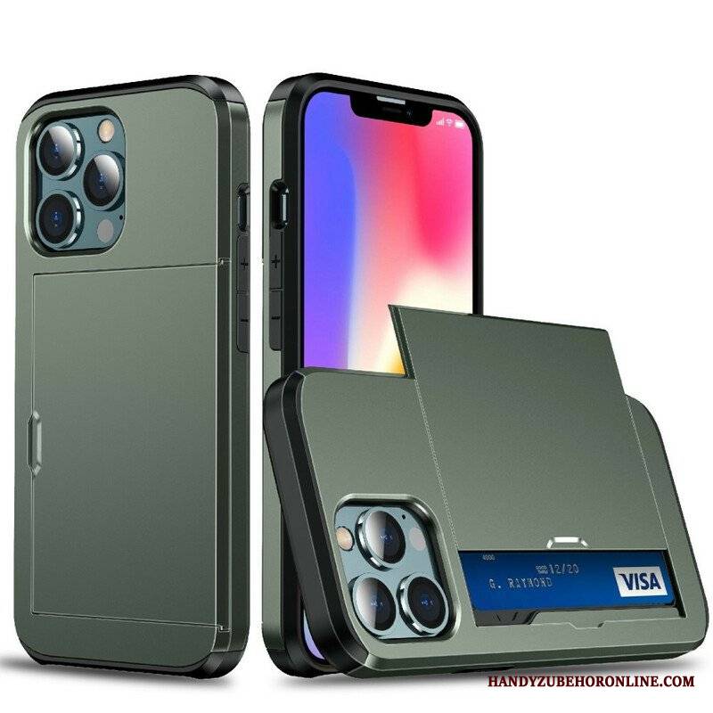 Etui do iPhone 13 Pro Max Posiadacz Karty Z Zamkiem Błyskawicznym